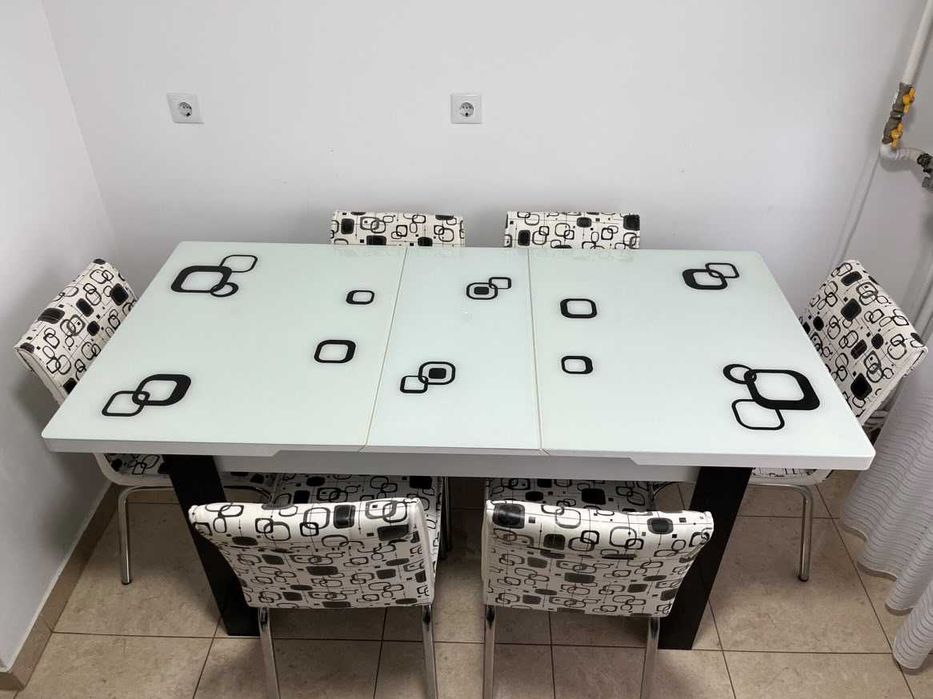 Set Masă Extensibilă și 6 Scaune Mobexpert - Ca Nou