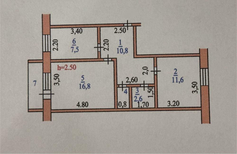 2-комнатная квартира