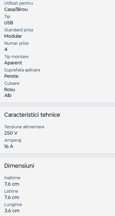 Priza/prelungitor încărcător PowerCube Allocacoc 1202RD Original, 2xUS