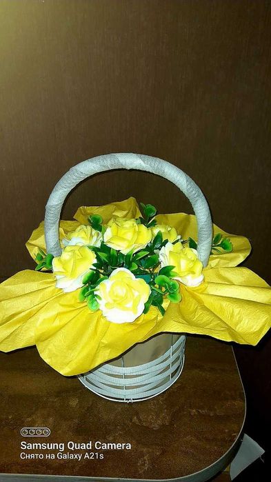 Цветы в корзине (пишите в тг)