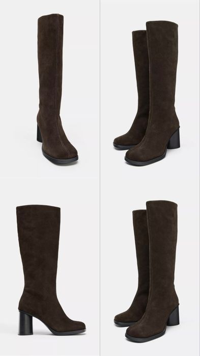 Ботуши велур Zara