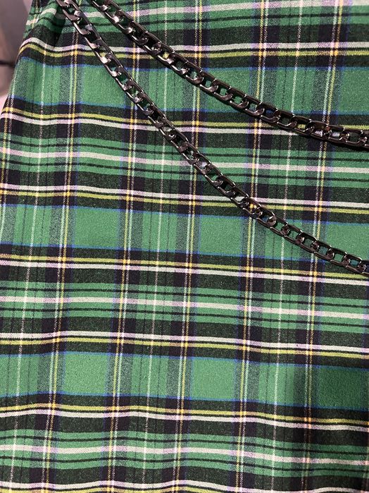 Fustă Zara carouri și lanț M ( talie 36, șold 45, lungime 40)