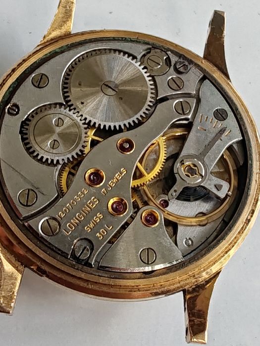 Ceas Longines Cal. 30L Aur 18k 35 mm Funcționează Perfect!
