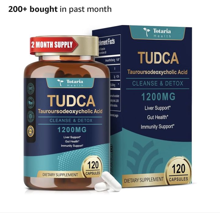 Tudca,120 kapsula,1200 mcg,Totaria firmasidan yuqori sifatli тудка