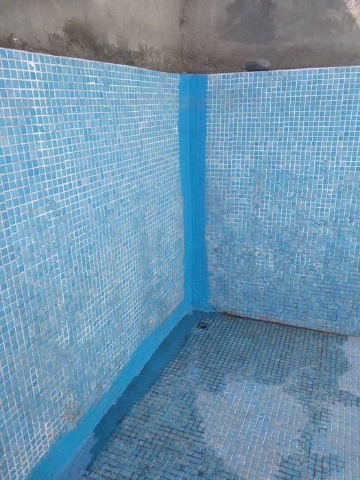 Краска для бассейна, резиновая, гидроизоляционная