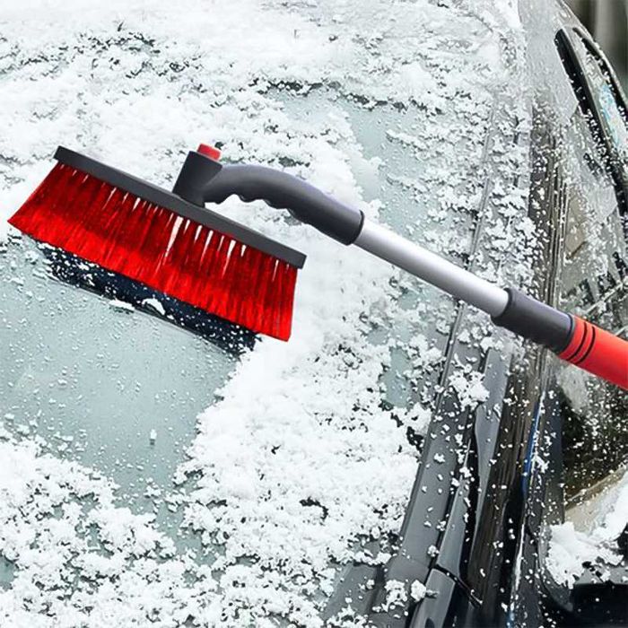 Телескопична стъргалка за лед и четка за сняг идеална за зимни условия