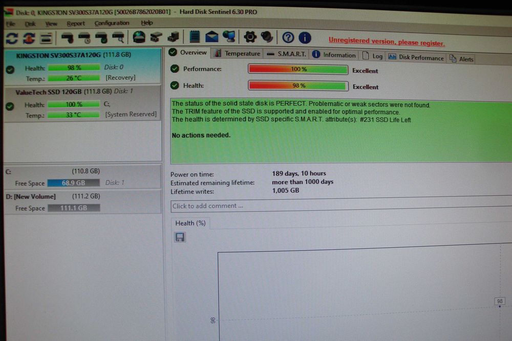 ssd kingston v300 120gb stare excelenta