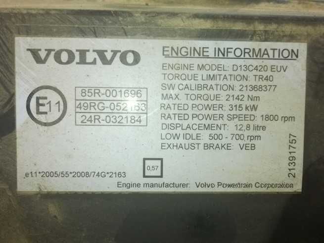 Motor complet pt camioane Volvo D13C420 FH12 - Piese de motor Volvo