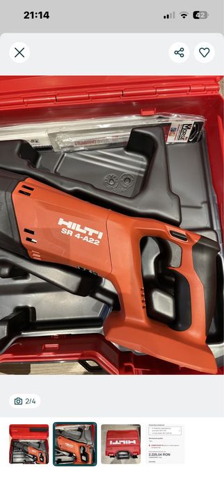 Circular Hilti WSC 85 si fierastrau SR 4-A22 -NOi