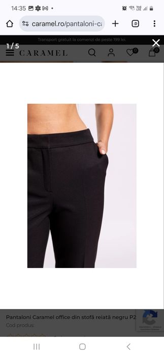 Pantaloni office Caramel marime 42