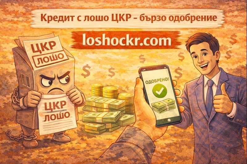 Кредит с лошо ЦКР - бързо одобрение
