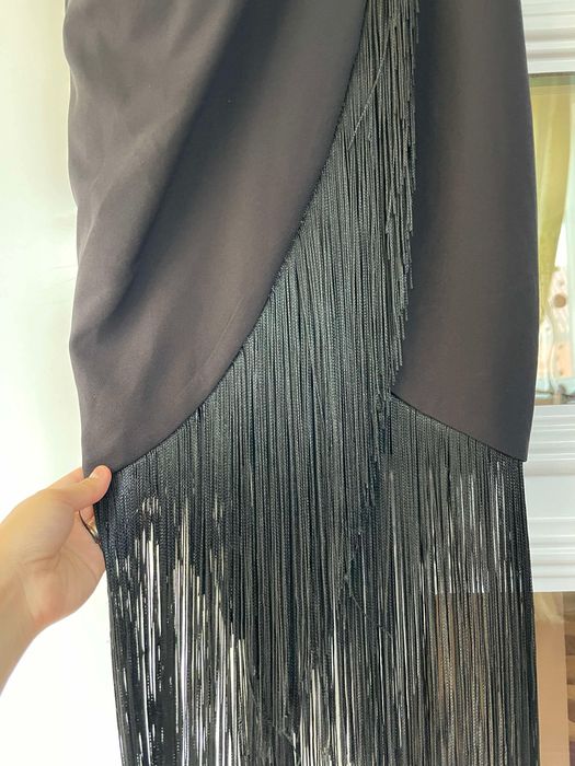 Rochie midi/ rochie ocazie/ rochie cu franjuri