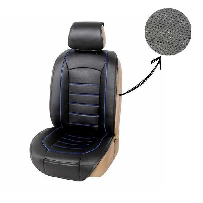 Калъф за седалка на МПС 3019 1 Брой - Черно/Синьо