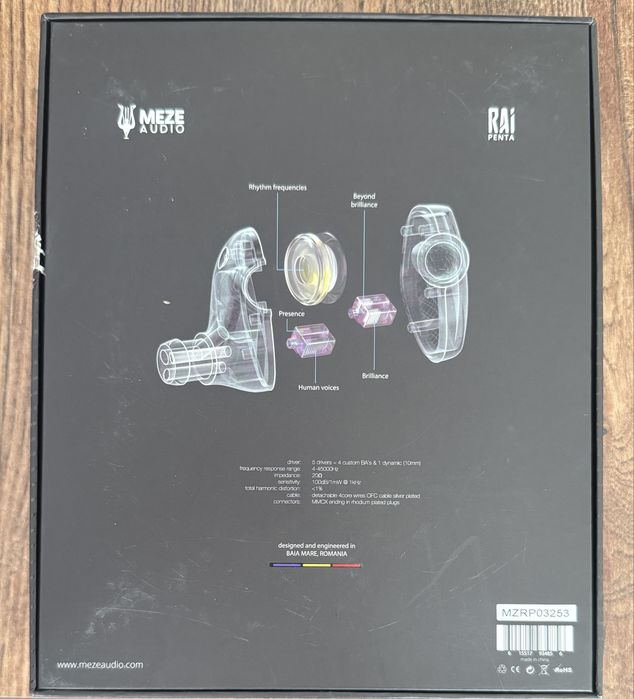 Слушаки Meze Audio RAI Penta – почти нови, топ Hi-Fi IEM