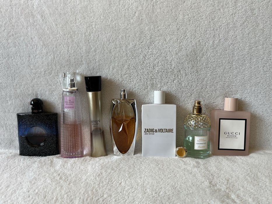 Givenchy Guerlain Tom Ford Acqua Allegoria Coconut Fizz Armani Gucci Zadig & Voltaire Just Rock