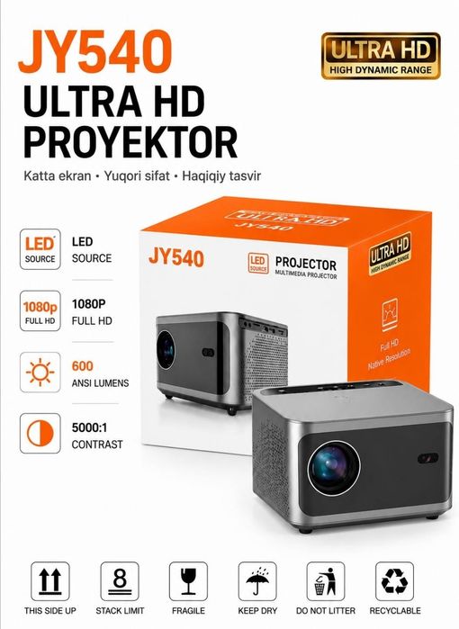 ‼️Смарт Проектор JY540 android.Тайёр холатда+доставка uz.яш