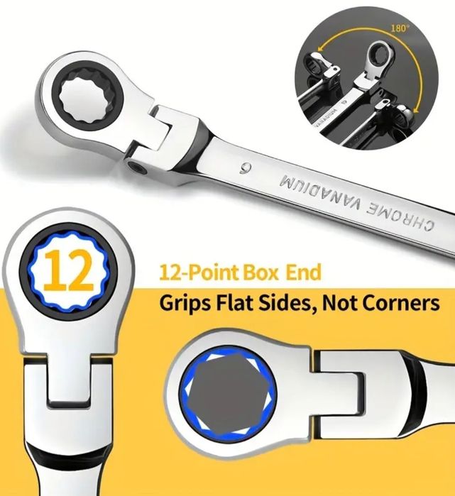 Комплект 16БР регулируеми гайчни ключове за ремонт