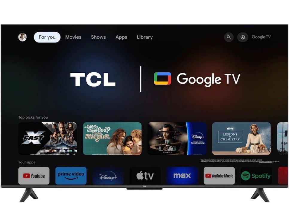 Vând Televizor Smart Google TV TCL 55P655 (Model 2024)
