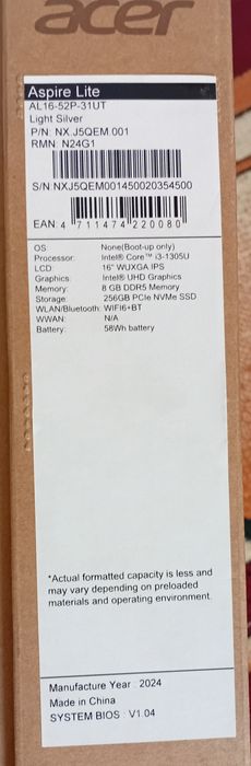 Acer Windows 10 pro