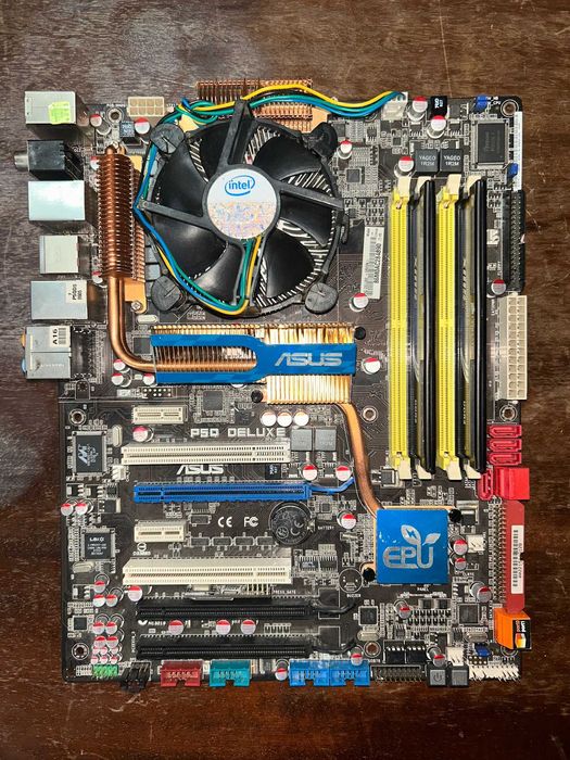 Kit Asus P5Q Deluxe, Intel Pentium E5800, 4GB Ram DDR2