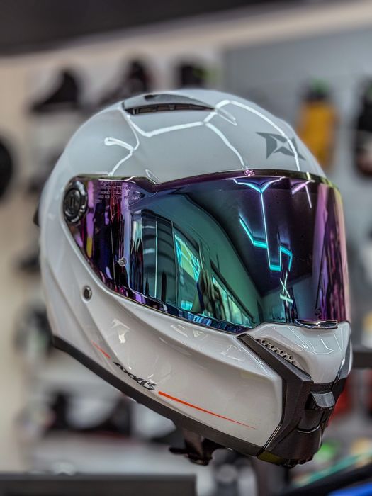 Casca Moto Axxis Fenix Alb Lucios