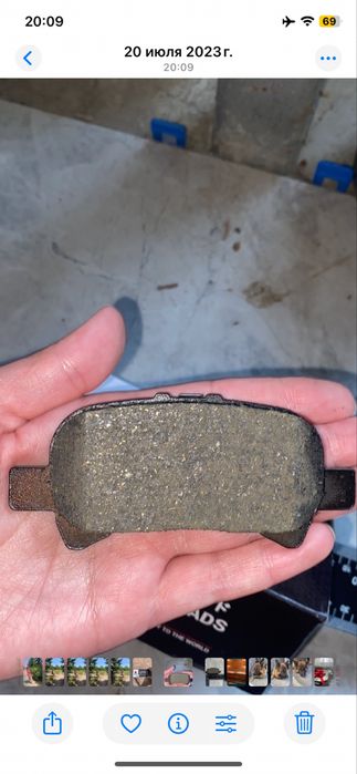 Продам задние колодки на камри 30
