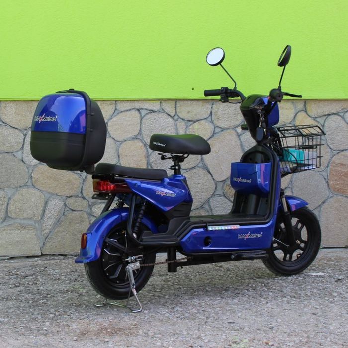Електрически скутер с педали 500W/48V/15Ah – BLUE