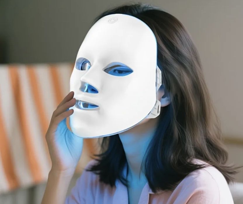 Уред за лицеви маски със 7 цвята, грижа за кожата на лицето.