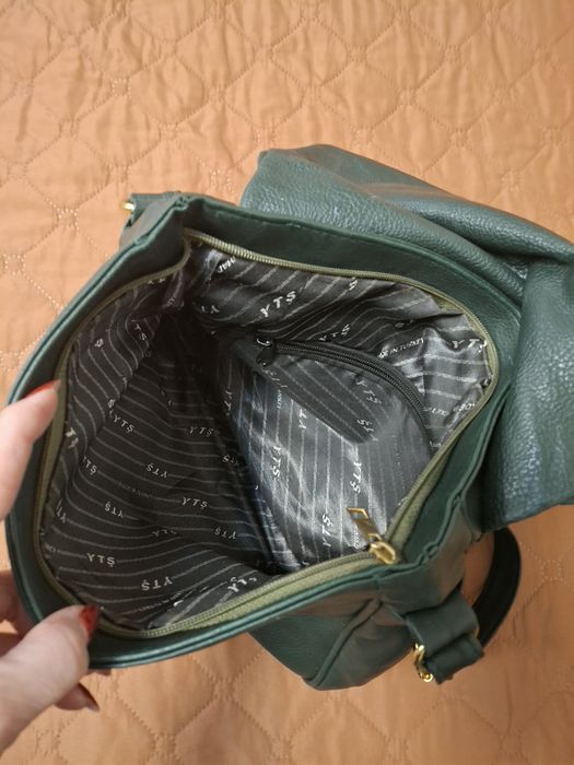 Дамска чанта, зелена
