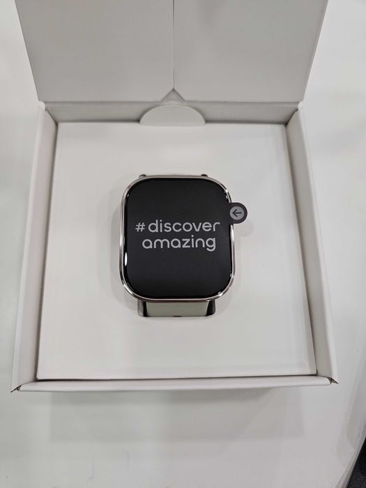 Смарт часовник Amazfit Bip 6, 1.92" – Stone цвят, AMOLED дисплей