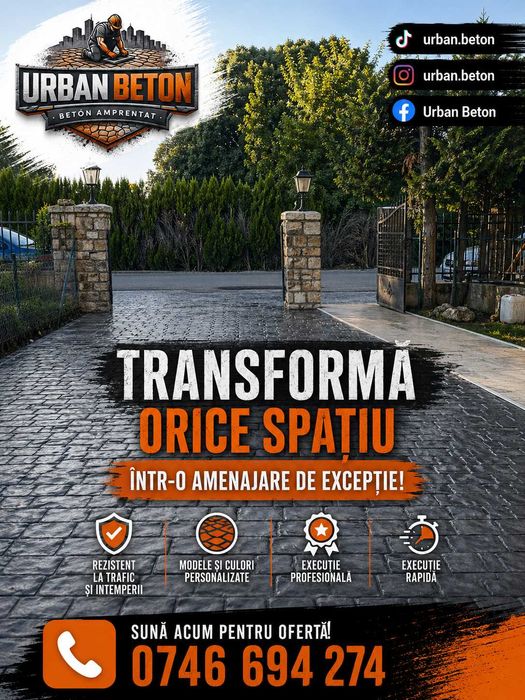 Urban Beton – Execuție Beton Amprentat de Calitate