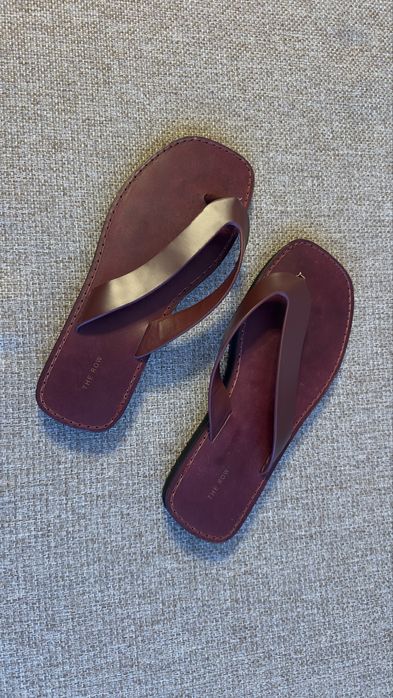 Flip Flop din piele City THE ROW de dama marime 38