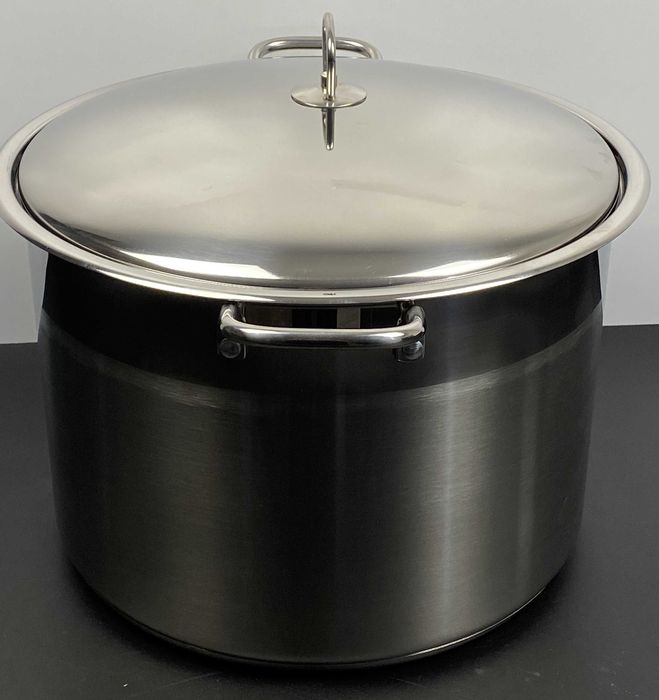 Oala inox 22 litri cu capac pentru gatit volum mare