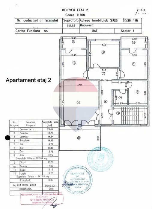 Apartament 3 camere, 2 bai de vânzare în zona Metrou Grivita, Sector 1