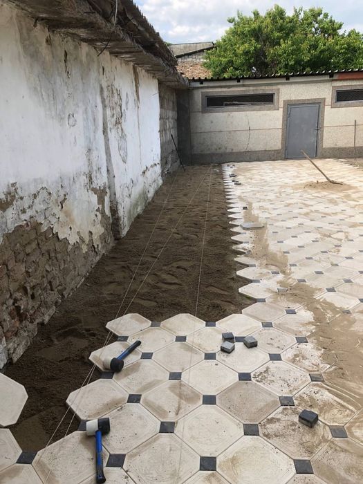 Укладка брусчатка