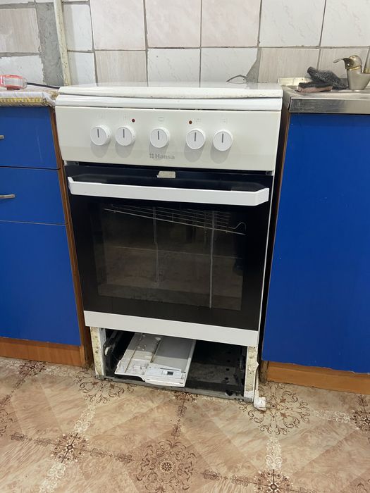 Газ плита вместе с плиткой