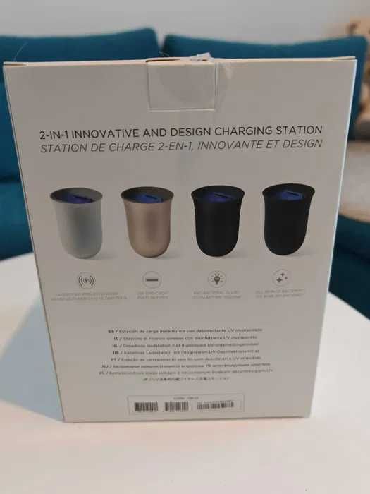 Incarcator telefon wireless, Lexon Oblio cu sterilizator UV incorp