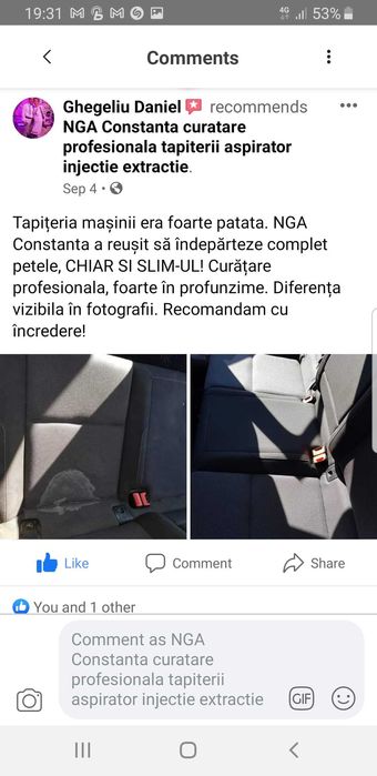 Curatare canapele saltele coltar canapea saltea mocheta tapiterie