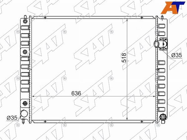 Радиатор Infiniti Ex25
