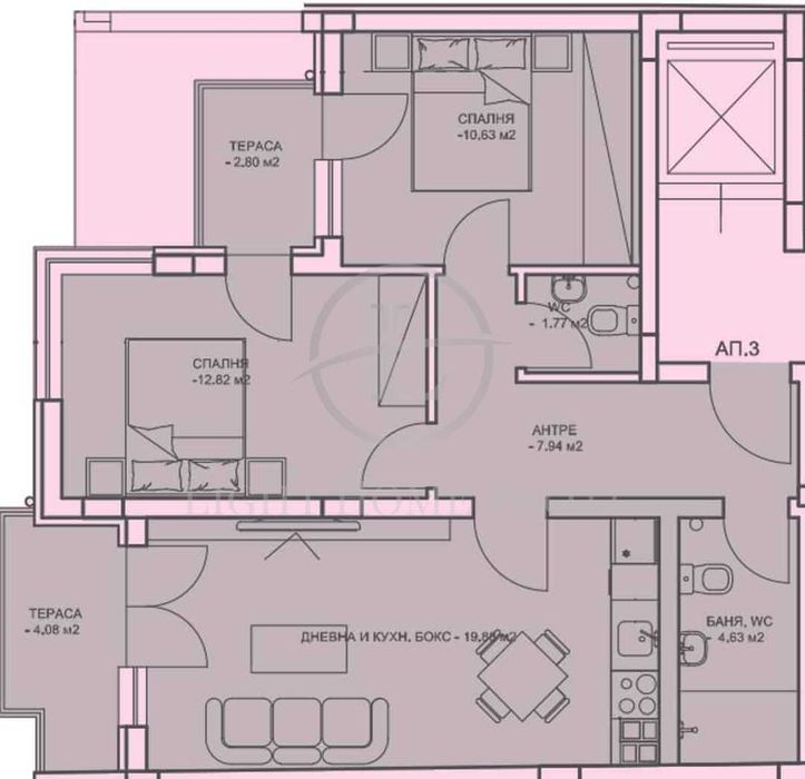 Продава се Тристаен апартамент в Пловдив, Център - 103 кв.м за 2409 €/кв.м - Снимка #1