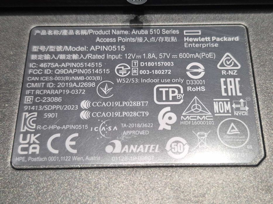 Access Point HPE Aruba AP-515 Wi-Fi 6 – NOU, fără cutie