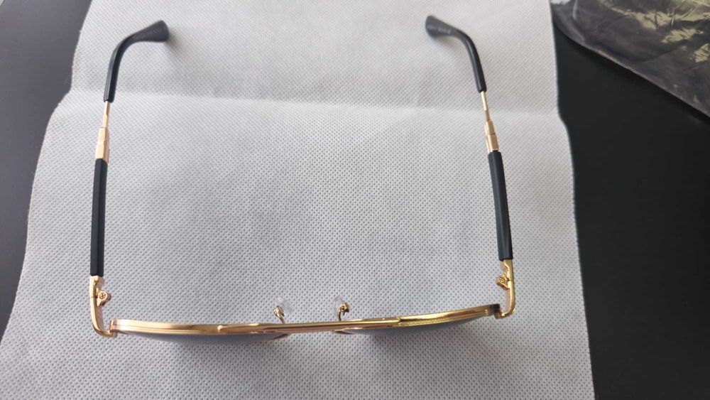 Ochelari de soare Prada gold polarizat