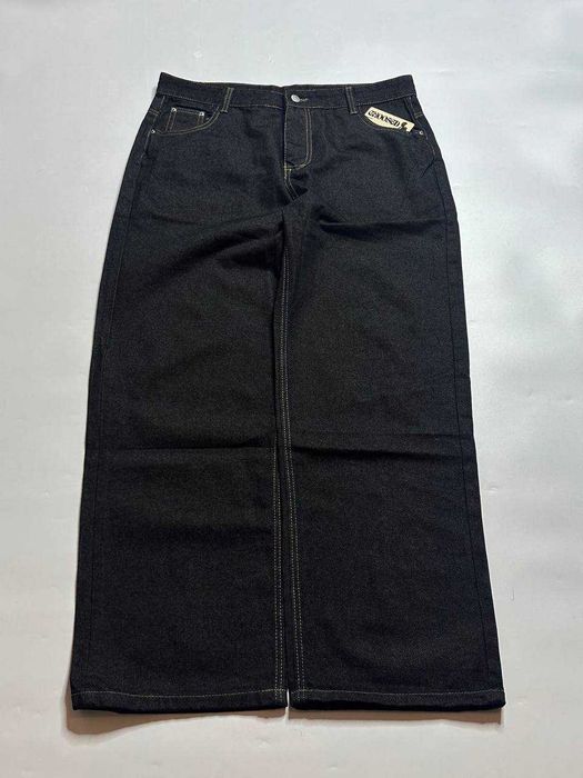 Широкие джинсы темный синий / DARK BLUE Baggy Jeans