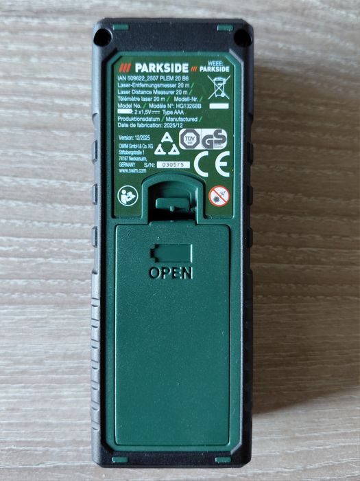 Лазерно измервателно устройство PARKSIDE® PLEM 20 B6