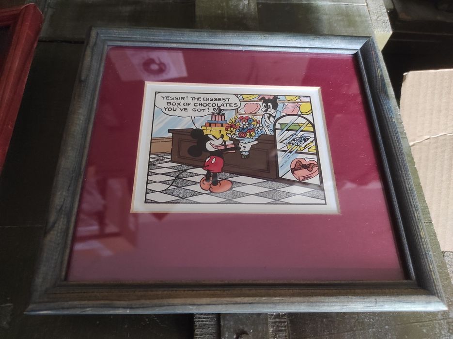 Две комикс картинки Мики Маус