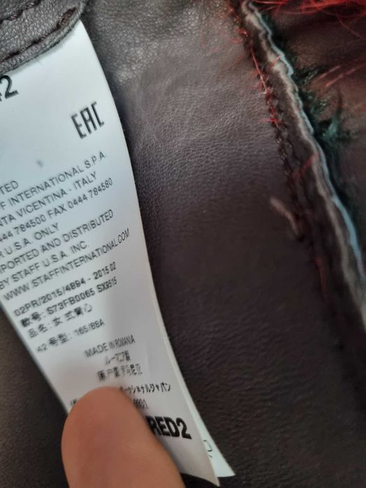 Geaca dama cojocel Original  Dsquared2 de peiele