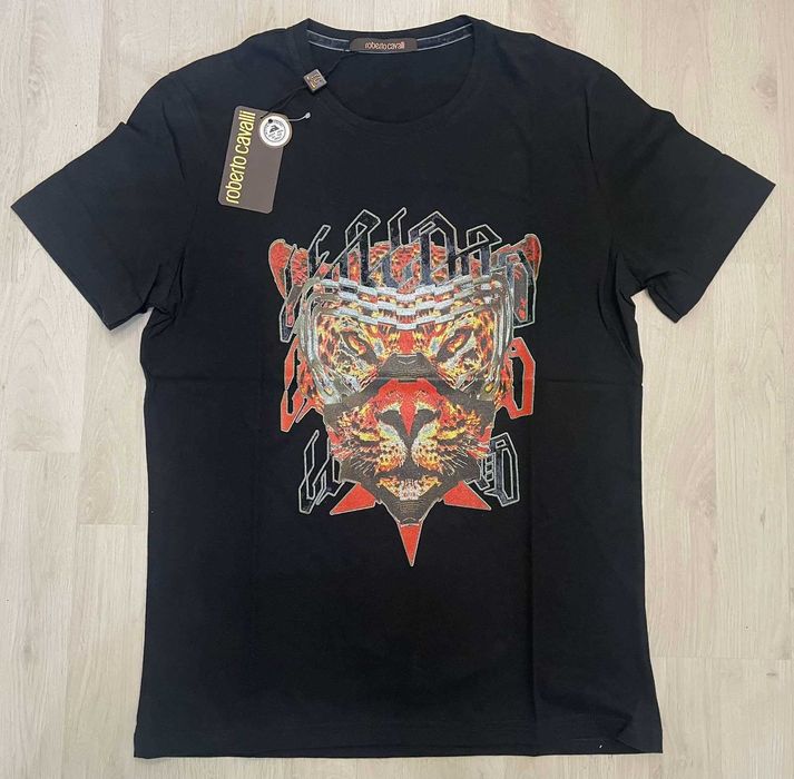 Чисто нови мъжки тениски Roberto Cavalli в черно и в бяло