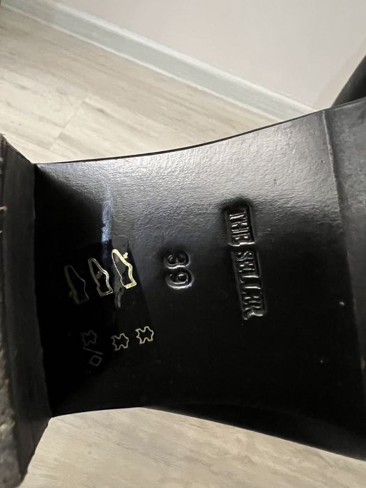 Кожаные итальянские сапоги