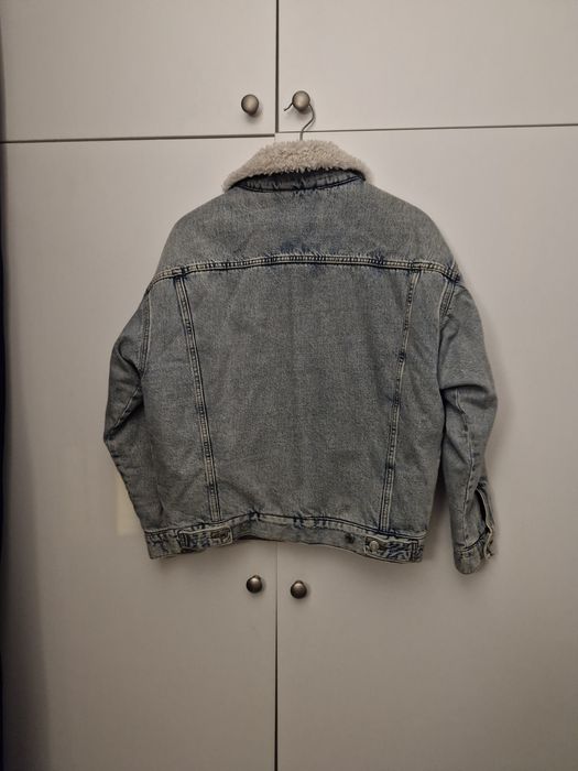 Geaca bomber de iarna,denim,H&M, XS