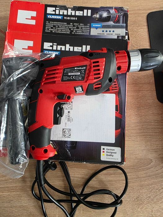 Einhell TC-ID 550 E - Masina de gaurit cu percutie, 550 W, mandrina rapida, 13 mm